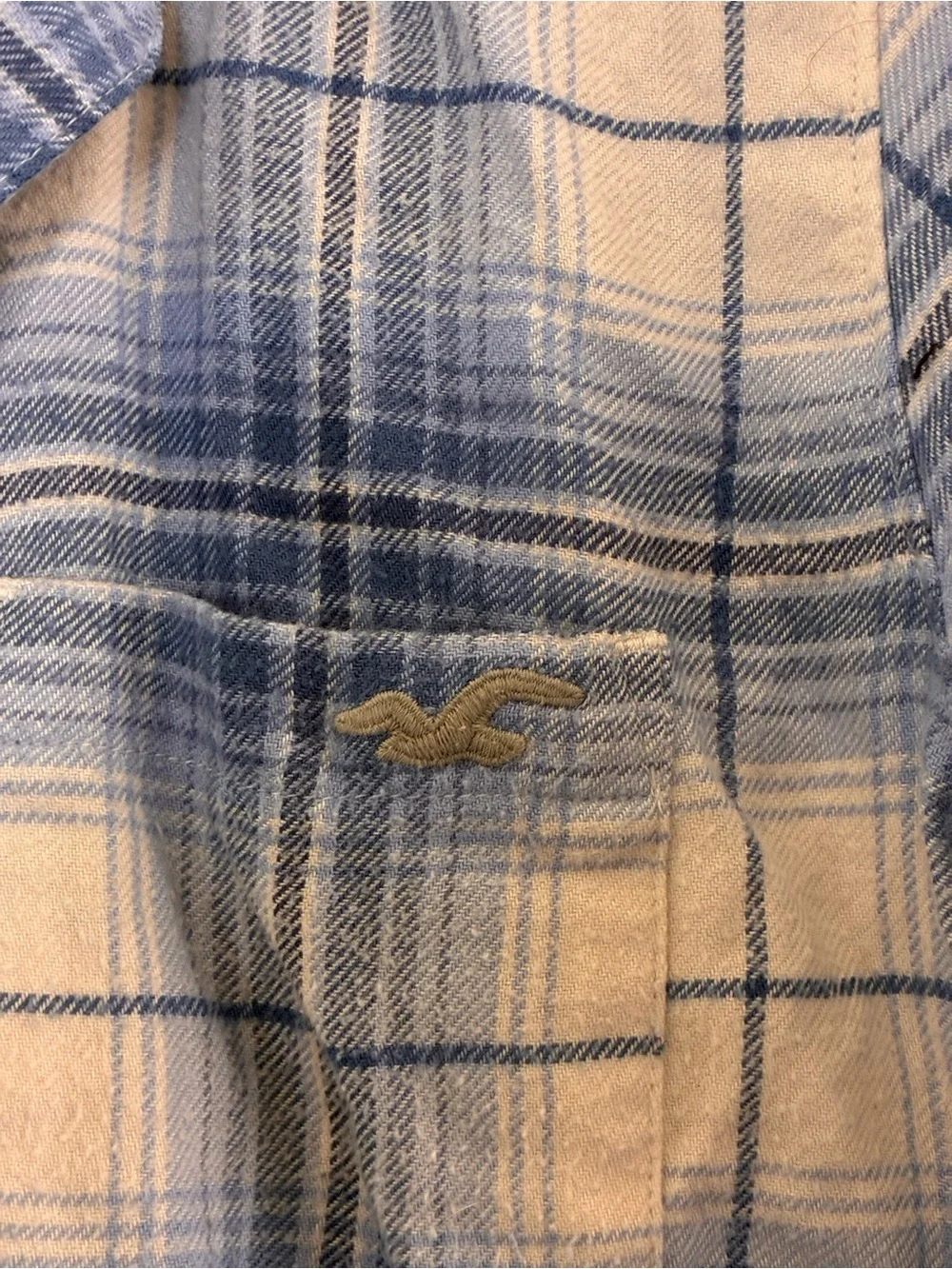 Hollister blue plaid